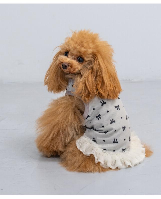 【2026年新商品】CRUSH DOG リボン裾フリルタンク