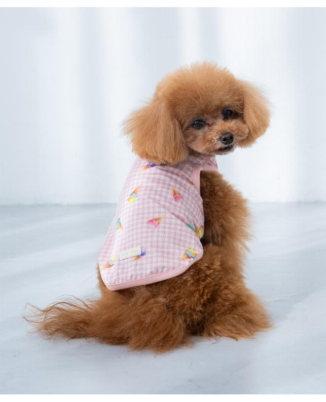 ☆SUMMER SALE☆ CRUSH DOG アイス柄ギンガムクールタンク（26SSAL8855