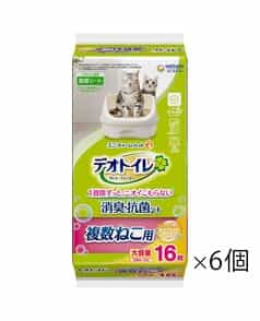 【セット品】デオトイレ 複数ねこ用 消臭・抗菌シート ふんわり香る