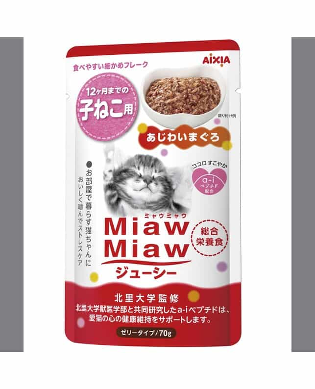 アイシア MiawMiawジューシー 子猫用あじわいまぐろ 70G