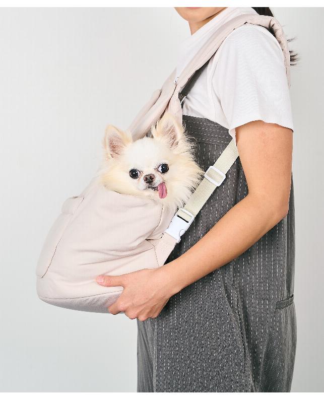 POPFACTORY 抱っこバッグ アイボリー（4580532166291）｜犬用品（犬