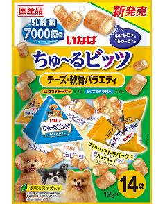 いなば ちゅ～るビッツ 14袋入り チーズ・軟骨バラエティ
