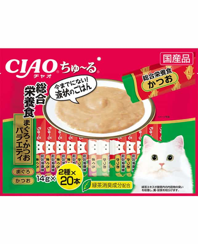 いなば ＣＩＡＯちゅ～る 総合栄養食 まぐろ・かつおバラエティ ４０本