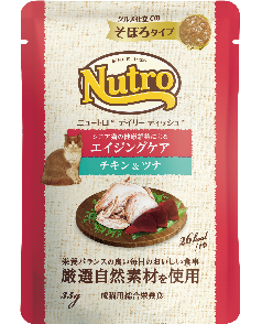 ニュートロ キャット デイリーディッシュ ミニパウチ エイジングケア チキン＆ツナ そぼろタイプ 35g
