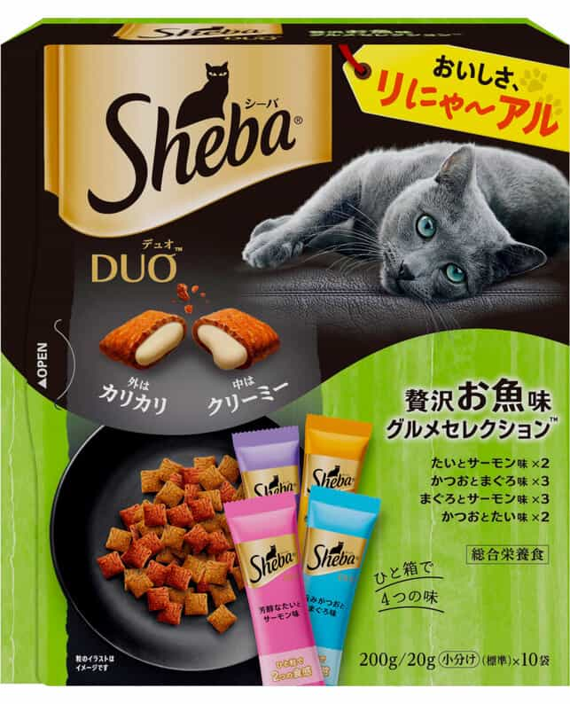 シーバ デュオ 贅沢お魚味グルメセレクション ２００ｇ（4902397864141）｜猫フード・おやつ（猫フード・おやつ）｜ペット総合通販サイト  ペテモオンラインストア「しあわせも、たいへんも、ずっと、いっしょに。」