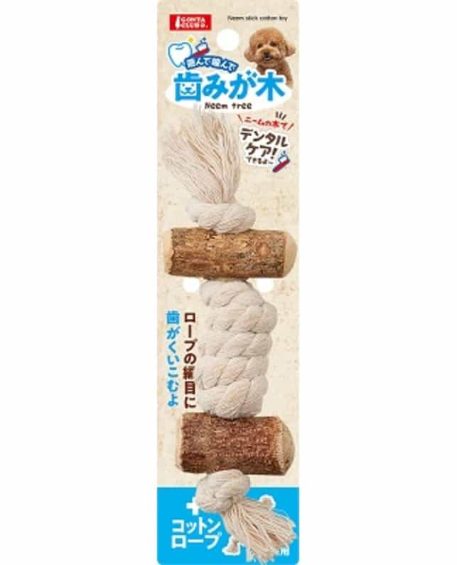 マルカン 歯みが木プラスコットンロープＳ（4906456574781）｜犬用品