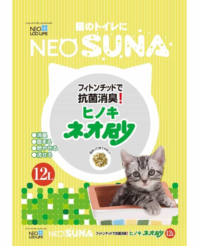 コーチョー ネオ砂ヒノキ12Ｌ（4972316208493）｜猫用品（猫用品