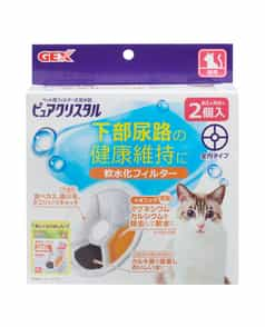 ジェックス ピュアクリスタル 軟水化フィルター 全円 猫用 2個入