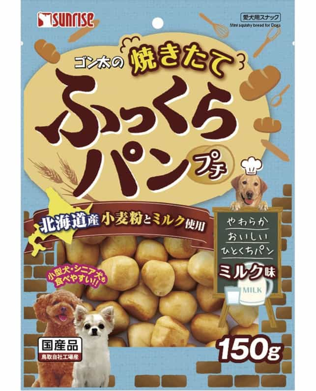 サンライズ ゴン太の焼きたてふっくらパン プチ ミルク味 150g