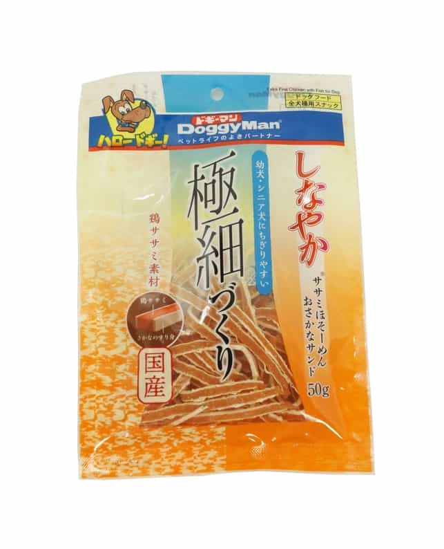 ドギーマンハヤシ しなやかササミほそーめん おさかなサンド ５０ｇ（4976555819090）｜犬フード・おやつ（犬フード・おやつ）｜ペット総合通販サイト  ペテモオンラインストア「しあわせも、たいへんも、ずっと、いっしょに。」