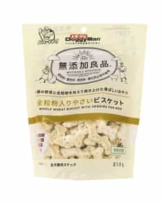 ドギーマンハヤシ 無添加良品 全粒粉入りやさいﾋﾞｽｹｯﾄ  250g（4976555824728）｜犬フード・おやつ（犬フード・おやつ）｜ペット総合通販サイト  ペテモオンラインストア「しあわせも、たいへんも、ずっと、いっしょに。」