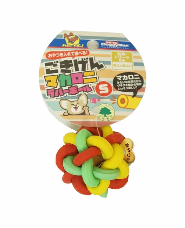 ドギーマンハヤシ ごきげんﾏｶﾛﾆ ﾗﾊﾞｰﾎﾞｰﾙS（4976555858037）｜犬用品（犬用品）｜ペット総合通販サイト  ペテモオンラインストア「しあわせも、たいへんも、ずっと、いっしょに。」