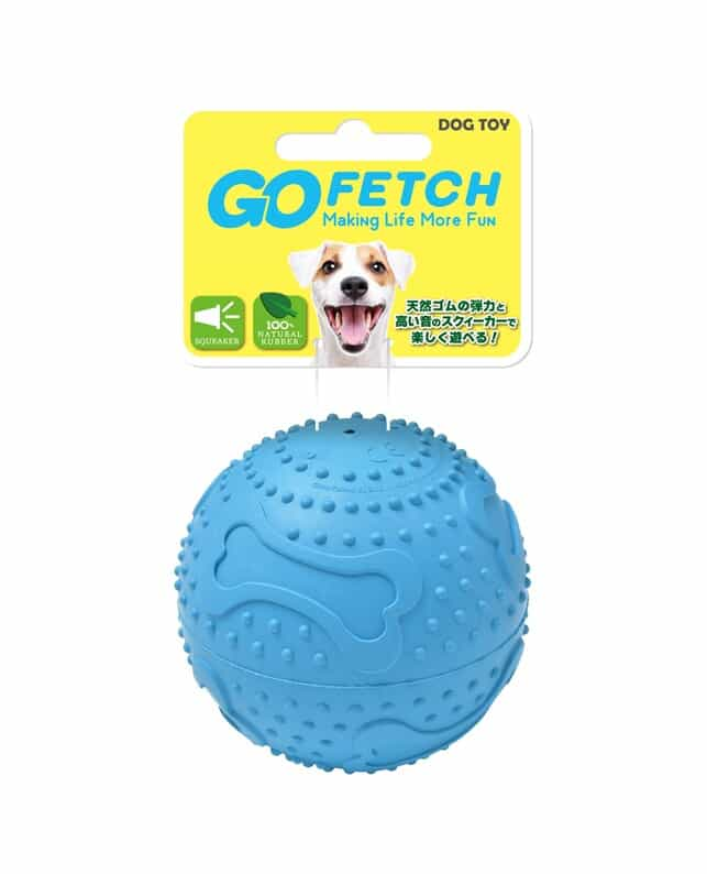 取り寄せ品 プラッツ Go Fetch ボーンプリントボール M ブルー 犬用品 犬用品 ペット総合通販サイト ペテモオンラインストア しあわせも たいへんも ずっと いっしょに