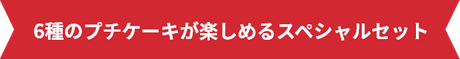 6種のプチケーキが楽しめるスペシャルセット